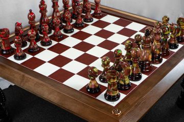 Bộ Cờ Vua Khổng Lồ Đỏ Đậm - Xanh Lá Vàng