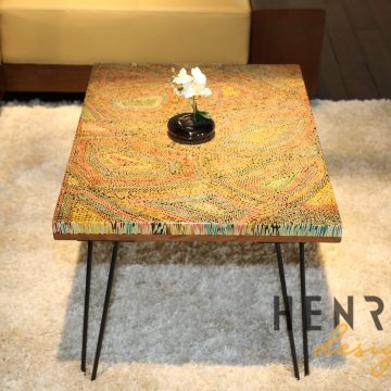 Abstract Colored-Pencil Coffee Table