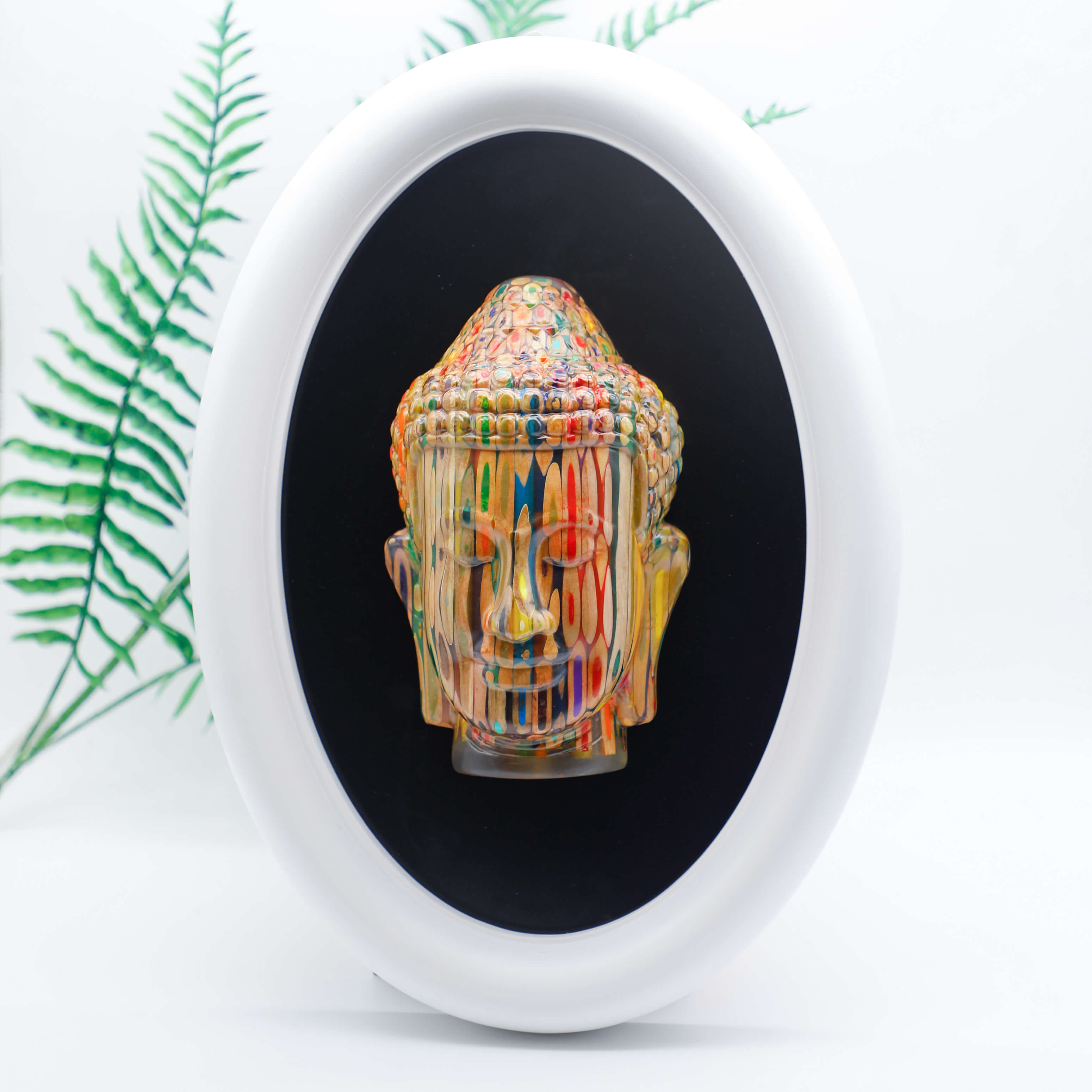 Color Pencils Buddha Face