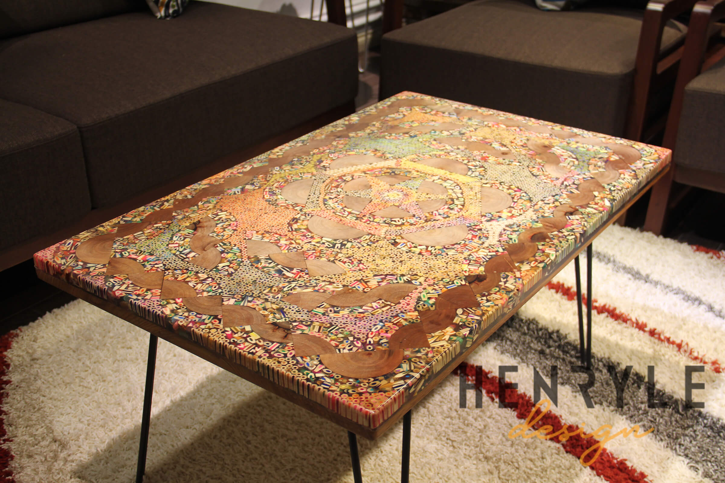 Color of the Star Aura Colored-Pencil Coffee Table
