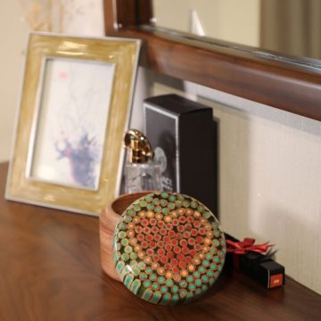 Colored-pencil Heart Jewelry Box