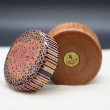 Colored-pencil Heart Jewelry Box