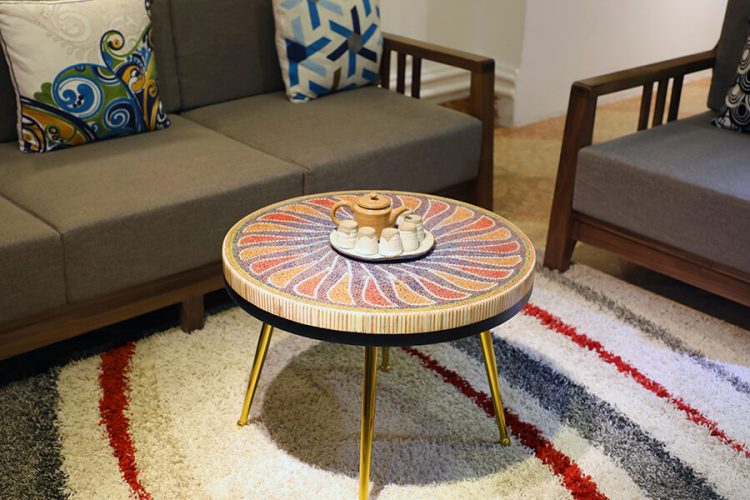 Daisy Colored-pencil Coffee Table 3