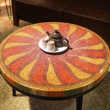 Daisy II Colored-pencil Coffee Table 1