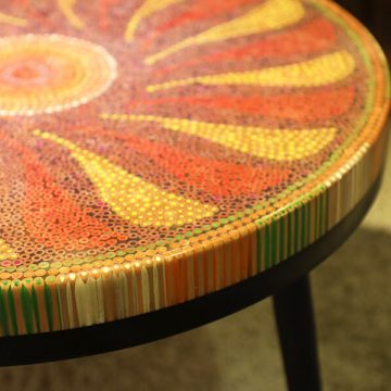 Daisy II Colored-pencil Coffee Table 2