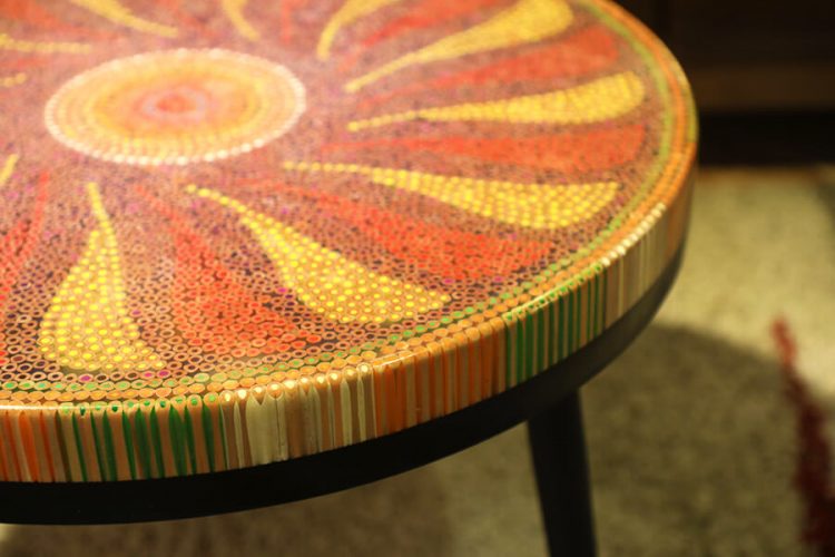 Daisy II Colored-pencil Coffee Table 2