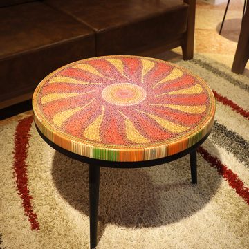 Daisy II Colored-pencil Coffee Table