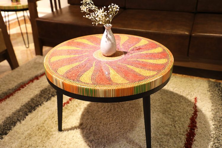 Daisy II Colored-pencil Coffee Table 4