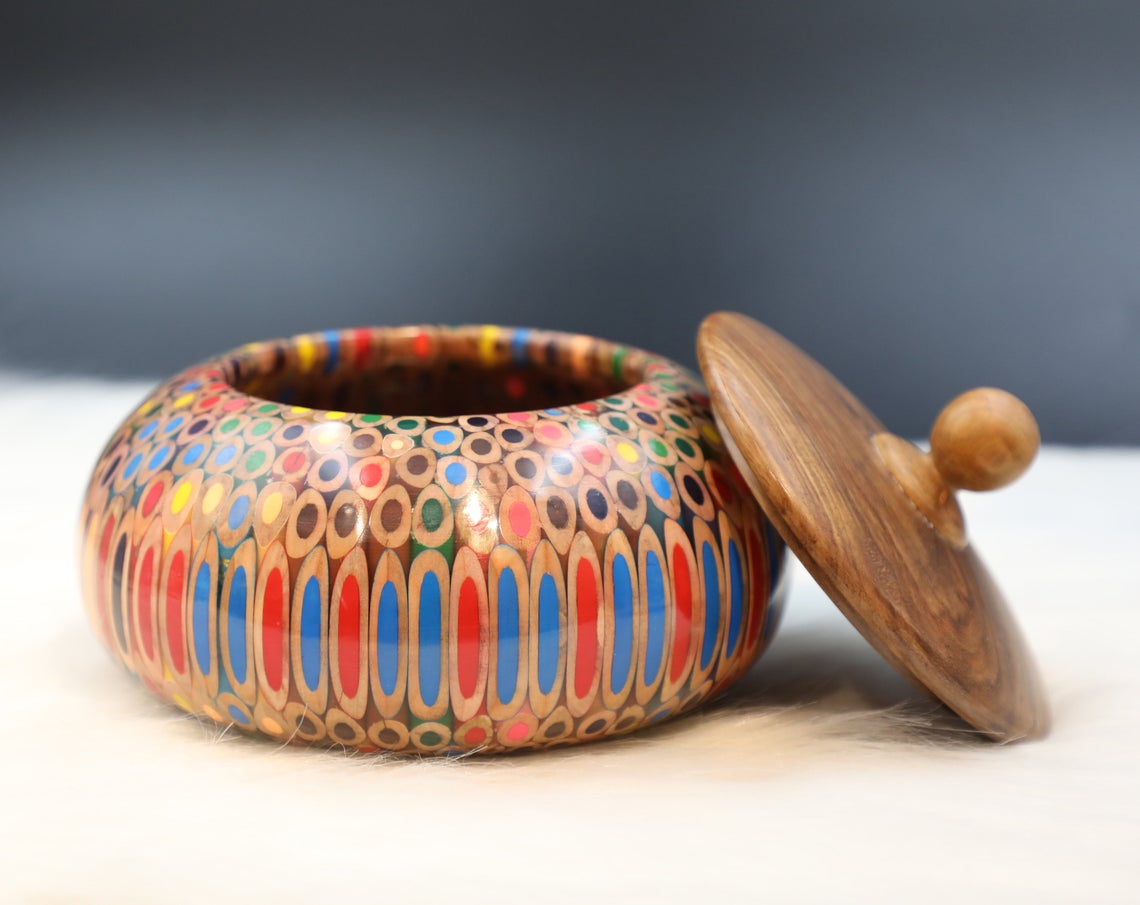 Decorative Colored-pencil Affluence Bowl I