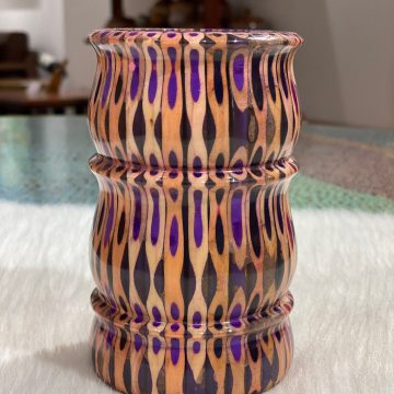 Decorative Colored-pencil Bamboo Vase