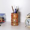 Decorative Colored-pencil Bamboo Vase