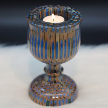 Decorative Colored-pencil Emperess Candle Holder