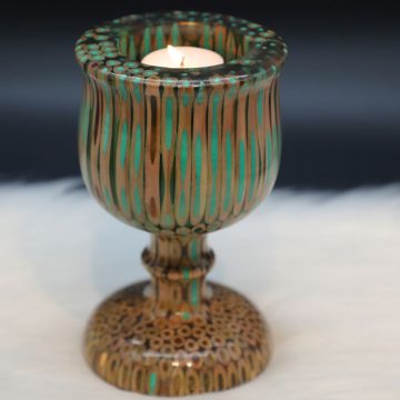 Decorative Colored-pencil Emperess Candle Holder