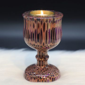 Decorative Colored-pencil Emperess Candle Holder