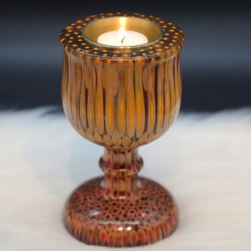 Decorative Colored-pencil Emperess Candle Holder