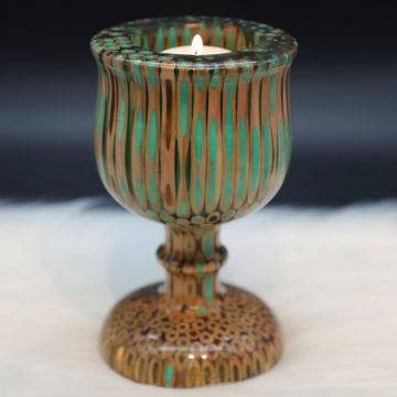 Decorative Colored-pencil Emperess Candle Holder