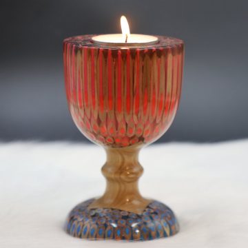 Decorative Colored-pencil Emperor Candle Holder