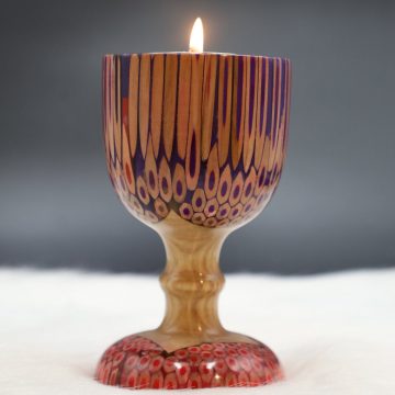 Decorative Colored-pencil Emperor Candle Holder