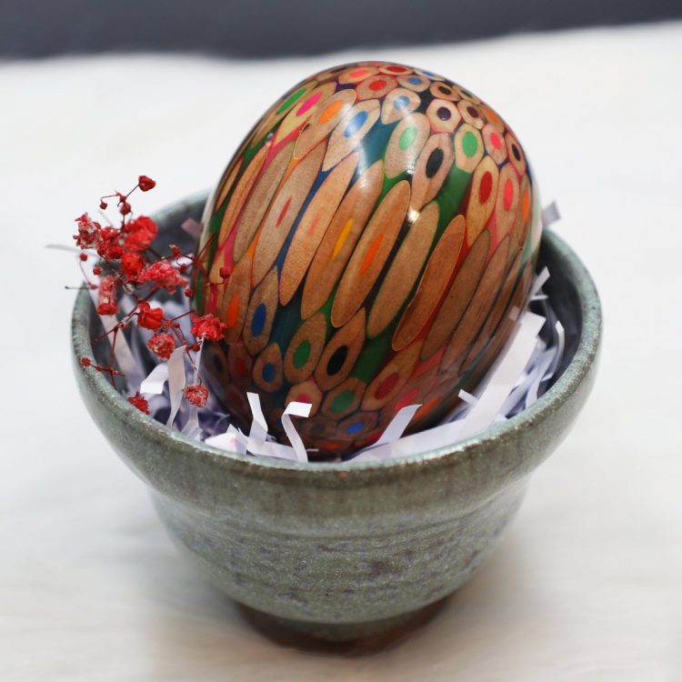 Decorative Colored-pencil Genesis Egg