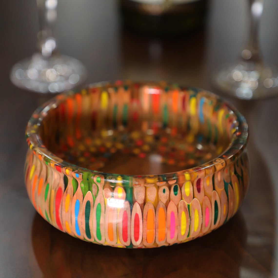 Decorative Colored-pencil Golden Precious Bowl