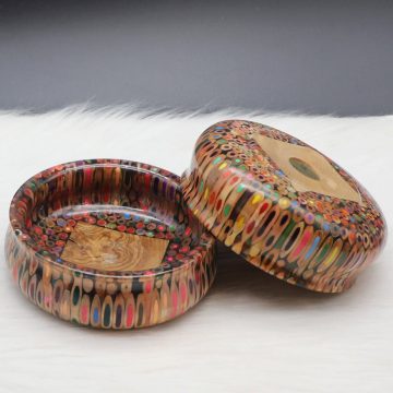 Decorative Colored-pencil Golden Precious Bowl