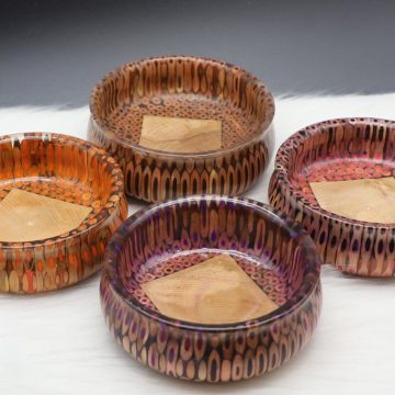 Decorative Colored-pencil Golden Precious Bowl