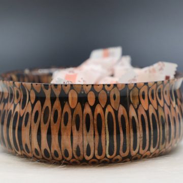 Decorative Colored-pencil Golden Precious Bowl