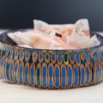 Decorative Colored-pencil Golden Precious Bowl