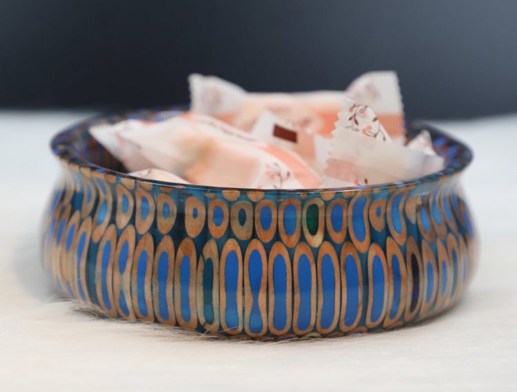 Decorative Colored-pencil Golden Precious Bowl