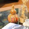 Decorative Colored-pencil Gourd Vase