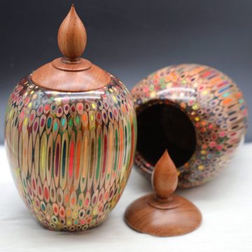 Decorative Colored-pencil Heirloom Vase