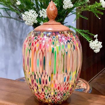 Decorative Colored-pencil Heirloom Vase