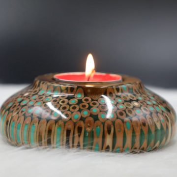 Decorative Colored-pencil Lucky Candle Holder