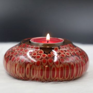 Decorative Colored-pencil Lucky Candle Holder