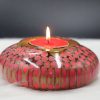 Decorative Colored-pencil Lucky Candle Holder