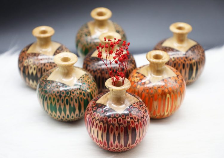 Decorative Colored-pencil Mini Summer Rain Vase