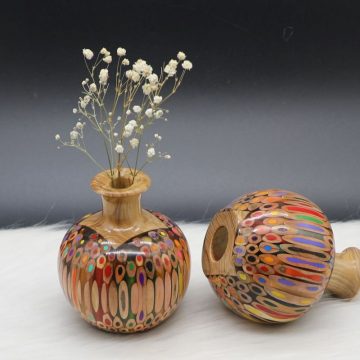 Decorative Colored-pencil Mini Summer Rain Vase