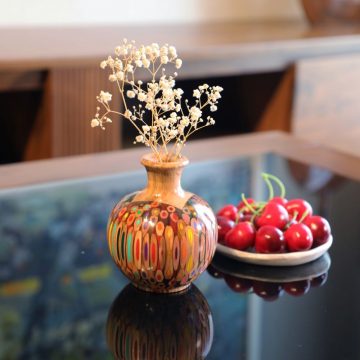 Decorative Colored-pencil Mini Summer Rain Vase