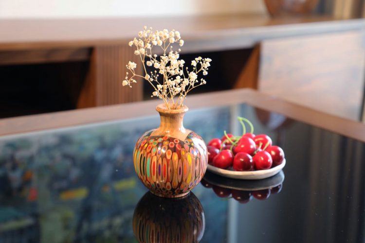 Decorative Colored-pencil Mini Summer Rain Vase