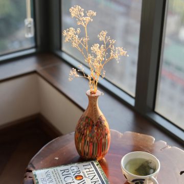 Decorative Colored-pencil Pipa Vase