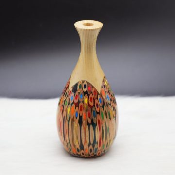 Decorative Colored-pencil Pipa Vase