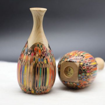 Decorative Colored-pencil Pipa Vase