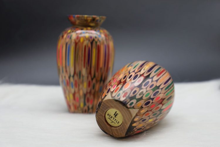 Decorative Colored-pencil Prosperity Vase