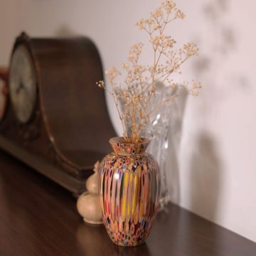 Decorative Colored-pencil Prosperity Vase