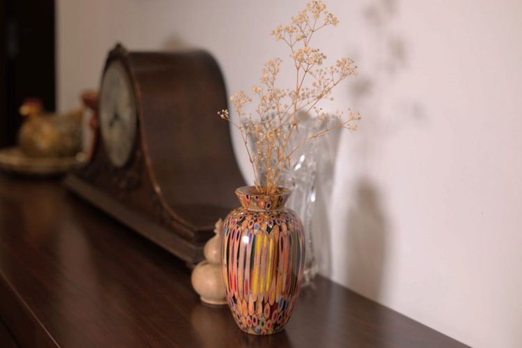 Decorative Colored-pencil Prosperity Vase