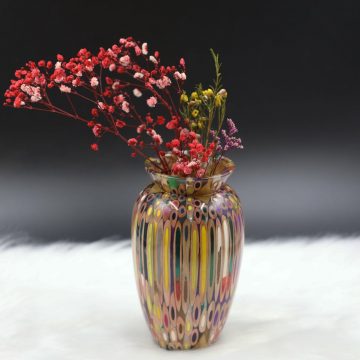 Decorative Colored-pencil Prosperity Vase