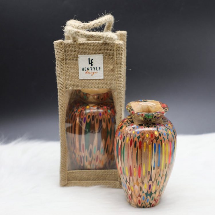 Decorative Colored-pencil Prosperity Vase