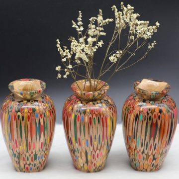 Decorative Colored-pencil Prosperity Vase