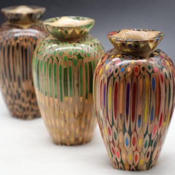 Decorative Colored-pencil Prosperity Vase