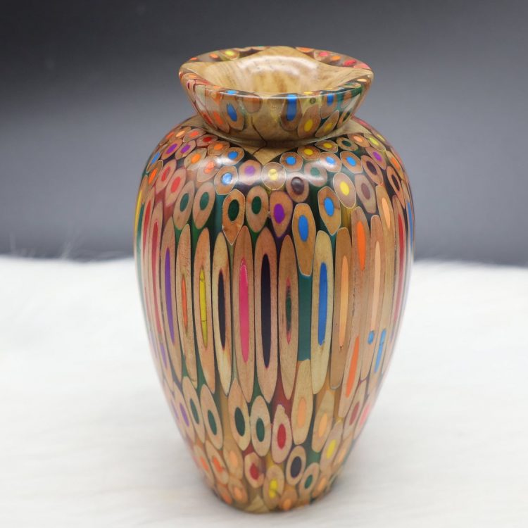 Decorative Colored-pencil Prosperity Vase